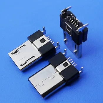 10 шт. микроразъемный 5-контактный разъем с крючками MK5P USB JACK