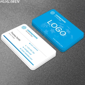 100/200/500 ШТ Дешевая Индивидуальная визитная карточка Полноцветная двусторонняя печать Визитная карточка 300 гсм Бумага разных размеров