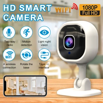 1080P HD Wifi Мини-Камера Интеллектуальное Автоматическое Отслеживание человеческого Умного Дома Видеонаблюдение Ночного Видения Видеомагнитофон