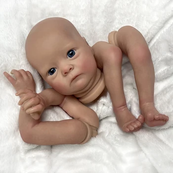 16-Дюймовый Окрашенный набор кукол-реборнов ручной работы из мягкого винила Bebe Для новорожденных, Реалистичные Аксессуары для кукол ручной работы 