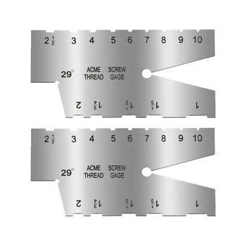 2 Упаковки Измеритель угла наклона TR 29 ° T Измеритель винтовой резьбы Инструмент Для шлифования Режущих инструментов из нержавеющей стали