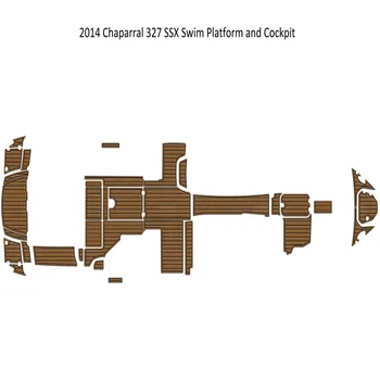 2014 Chaparral 327 SSX, платформа для плавания, Кокпит, лодка из вспененного тика EVA, коврик для пола