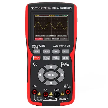 2023 ZT702S Цифровой Мультиметр Автоматический True RMS 10 МГц Хранение данных 2 в 1 Осциллограф Мультиметр