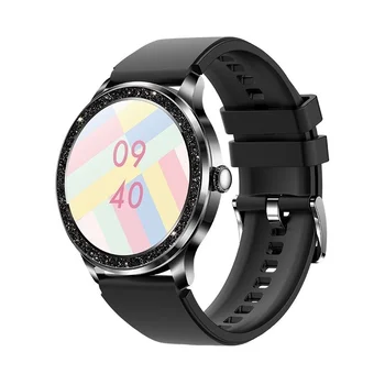 2023 Новые Смарт-часы с Bluetooth-вызовом, Женский круглый экран, мониторинг сердечного ритма, Водонепроницаемые Спортивные часы с полным касанием для Xiaomi