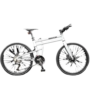 26 Дюймов 24 скорости Горные Велосипеды Складные Шоссейные подростковые велосипеды с переменной скоростью Велосипед Легко носить с собой Двойной дисковый Тормоз