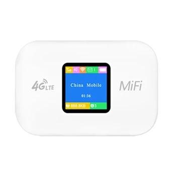 4G Mifi WiFi-роутер с цветным экраном 150 Мбит/с 3000 мАч 2,4 G Wifi-роутер со слотом для sim-карты