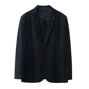 5681-2023 Осенне-зимний новый продукт, мужской костюм, деловой, повседневный, простой, в сетку, однобортный, западный жакет, мужское верхнее пальто