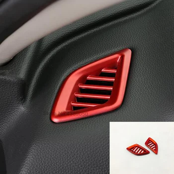 ABS Пластик красный Для Honda Accord 10th 2018 2019 Автомобильное Переднее Маленькое украшение для выхода воздуха, накладка, аксессуары для стайлинга автомобилей, 2 шт.