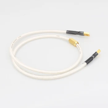Audiocrast Высококачественный A26 Посеребренный Hifi USB-кабель Высокого Качества 6N OCC Тип A-B DAC USB-кабель для передачи данных