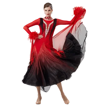 B-22276 Новое Женское Платье Для Современных Танцев Со Стразами, Разнообразное По Цвету, Бальный Национальный Стандартный Вальс, Конкурсное Представление