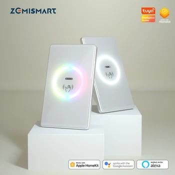 Benexmart Tuya Zigbee Умный Волновой Выключатель с Датчиком PIR US Wall Light Interruptor Smartthings Homekit Alexa Google Home