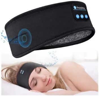 Bluetooth Наушники для сна, Спортивная повязка на голову, Тонкие мягкие эластичные Удобные беспроводные музыкальные наушники, маска для глаз для спящего на боку