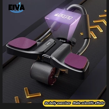 EIVA Бесшумный И Противоскользящий Автоматический Отскок Локтевого Бандажа AB Roller TYPE-C Зарядная Модель Для Домашних Упражнений на Живот Фитнес-Оборудование