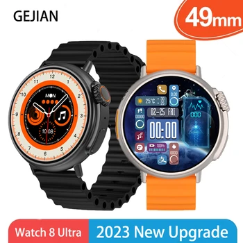 GEJIAN NFC Смарт-часы 2023 С беспроводной зарядкой, Умные часы для звонков по Bluetooth, Часы Для Мужчин И Женщин, Фитнес-браслет на Заказ, Циферблат