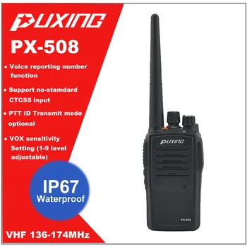 IP67 Водонепроницаемая Портативная рация Пылезащитное радио Puxing PX-508 УКВ 136-174 МГц Портативный Двухсторонний FM-Трансивер
