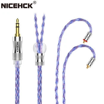 NiceHCK SpaceCloud Флагманский 6N Литровый посеребренный OCC + 7N OCC Микс коаксиальный кабель для наушников 3.5/2.5/4.4 MMCX/QDC/2Pin для Bravery