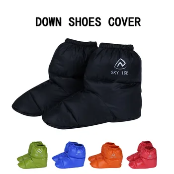 SKY ICE-Теплые носки на утином пуху, зимние, для кемпинга, 650 футов, Водонепроницаемые, Ветрозащитные, для помещений, Унисекс, Закрывающие ноги Носки для палатки