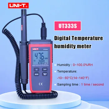 UNI-T UT333S Мини Измеритель температуры И влажности Бесконтактный Термометр Наружный Гигрометр Индикация перегрузки ЖК-Подсветка