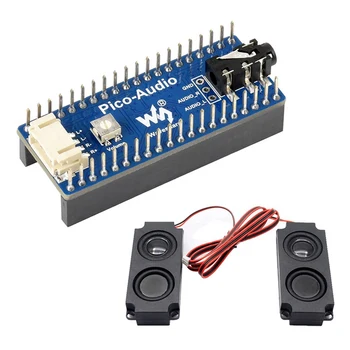 Waveshare для модуля платы расширения Raspberry Pi Pico Audio, стереодекодера с динамиком, внешнего интерфейса для наушников
