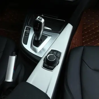 Автомобильные Аксессуары ABS Матовое хромированное украшение центральной панели управления автомобиля для BMW 3 серии f30 2013-2017