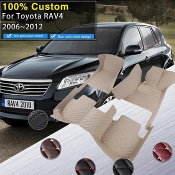 Автомобильные коврики для Toyota RAV4 Vanguard XA30 2006 ~ 2012, автомобильные прочные коврики, Роскошный кожаный коврик, Защита от грязи, автомобильные Аксессуары