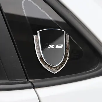 Автомобильные Наклейки Эмблемы Боковой щит Автомобильный Стайлинг Логотип Значок Наклейка на окно кузова Автомобиля для BMW X2 Автомобильные Аксессуары