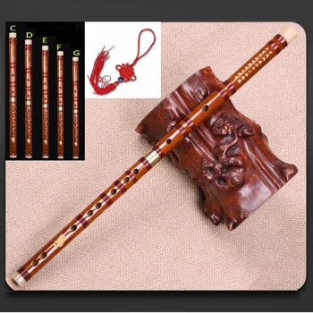 Высококачественная Бамбуковая Флейта Профессиональные Деревянные Духовые Флейты Музыкальные инструменты C D E F G Ключ Китайский дизи Поперечный Flauta