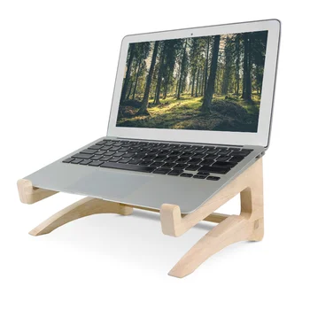 Деревянная подставка для ноутбука в сборе, подставка для ноутбука 11-17 дюймов, Деревянный охлаждающий кронштейн для Macbook Dell, Усиленная опорная база