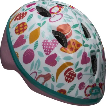 Детский велосипедный шлем, Розовый Фрукт, 3+ (48-52 см)