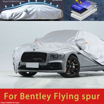 Для Bentley Flying spur Наружная защита, полные автомобильные чехлы, Снежный покров, солнцезащитный козырек, Водонепроницаемые пылезащитные внешние автомобильные аксессуары