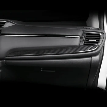 Для Honda CRV CR-V 2017 2018 Новый ABS Углеродного волокна Стиль Приборной панели Декоративная Полоса Крышка Отделка LHD аксессуары для укладки автомобилей 2 шт