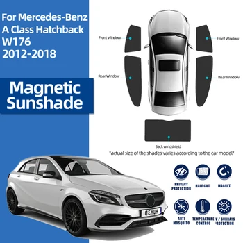 Для Mercedes Benz A Class W176 2012-2018 Магнитный Автомобильный Солнцезащитный Козырек Переднее Лобовое Стекло Шторка Заднее Боковое Окно Солнцезащитный Козырек