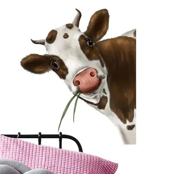 Забавная Наклейка На Окно Коровы Наклейки На стены Коровы Наклейки На Окно Коровы Выглядывающая Наклейка На Стену Коровы Ферма Милые Животные Окна Цепляется