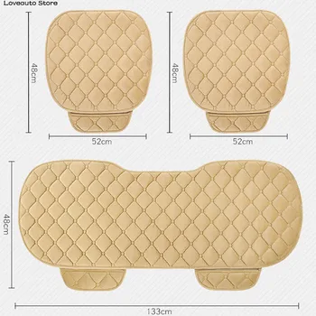 Зимние теплые чехлы для автомобильных сидений, подушка для защиты передних и задних сидений, коврики для Jeep Compass 2017 2018 2019 2020 2021