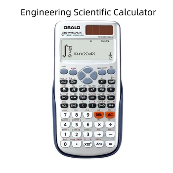 Инженерный научный калькулятор, ЖК-многоугольный дисплей, Электронный портативный калькулятор для студентов, работающих на солнечных батареях, Повседневная жизнь