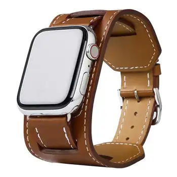Кожаный ремешок для Apple Watch band 44 мм 45 мм 49 мм 40 мм 41 мм 38 мм 45 браслет correa ремешок для часов iwatch series 8 4 3 5 se 6 7 ultra