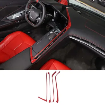 Комплект Декоративной Отделки Переключателя Кондиционера Центральной Консоли из Углеродного Волокна Для Chevrolet Corvette C8 Stingray Z51 Z06 2020-23