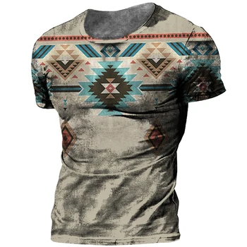 Летняя футболка в стиле ретро для мужчин, топы с короткими рукавами, футболка с 3D принтом в стиле Харадзюку, Уличный пуловер, Повседневная мужская одежда Оверсайз