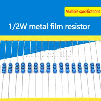 Металлический пленочный резистор 1/2 Вт 1% Пятицветный кольцевой резистор 10 ком 10 К С одним значением сопротивления (30 штук)