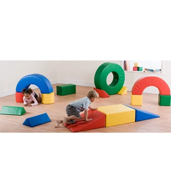 Многофункциональный игровой набор Soft Playtime & Climb для младенцев и малышей, для начинающих ползать и маленьких строителей, осваивающих мелкую моторику