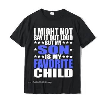 Мой сын-Мой любимый ребенок - Забавные Рубашки для мальчиков для родителей, Топы и Тройники Европейского Дизайна, Дизайнерская хлопковая мужская футболка