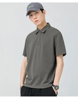 Мужская футболка с коротким рукавом и буквенным принтом M6357, повседневная футболка из плотного хлопка с круглым вырезом, мужская футболка с коротким рукавом
