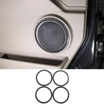 Мягкая Наклейка Для Отделки автомобильной Двери Из Углеродного Волокна Hron Speaker Ring Panel Trim Для Hummer H2 2003-2007 Аксессуары Для интерьера Автомобиля