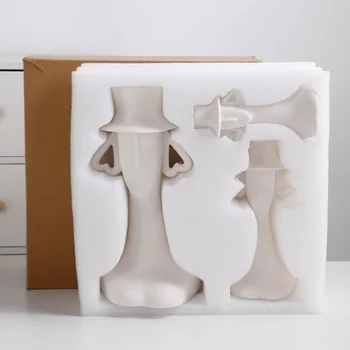 набор из 3 предметов, белые керамические вазы, цветочные горшки, скандинавский современный креативный дом на водной основе, гостиная, столовая, сухой цветочный горшок