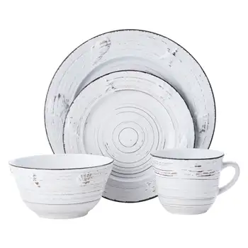 Набор посуды Pfaltzgraff® Trellis Coastal из 16 предметов, Белый комплект посуды