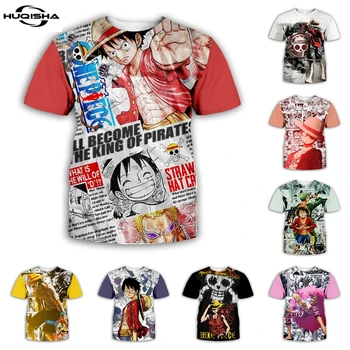 Новая модная футболка с 3D принтом Аниме, цельная детская футболка для мальчиков и девочек, Повседневная летняя мужская женская футболка с героями мультфильмов, Топы, футболки