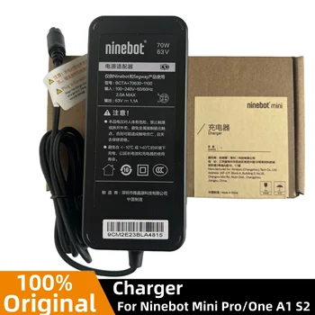Оригинальное зарядное устройство Ninebot Mini Pro, Штепсельная вилка США Для зарядного устройства Ninebot one A1 S2 63v 1.1a, запасные части