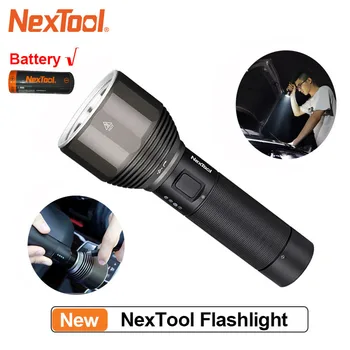 Перезаряжаемый фонарик NexTool 2000lm 380m 5 режимов IPX7, водонепроницаемый светодиодный фонарь Type-C для кемпинга