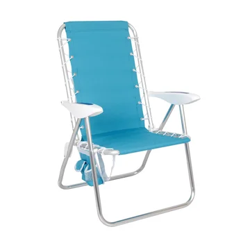 Пляжный шезлонг с откидывающейся спинкой из 2-х комплектов, бирюзовые походные стулья, складной стул