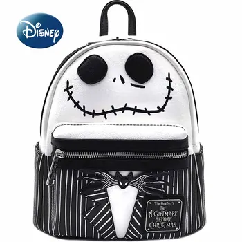Потрясающий новый рюкзак Disney Christmas Night, Роскошный Брендовый Мини-женский рюкзак Skeleton Jack, Мультяшный 3D Детский рюкзак